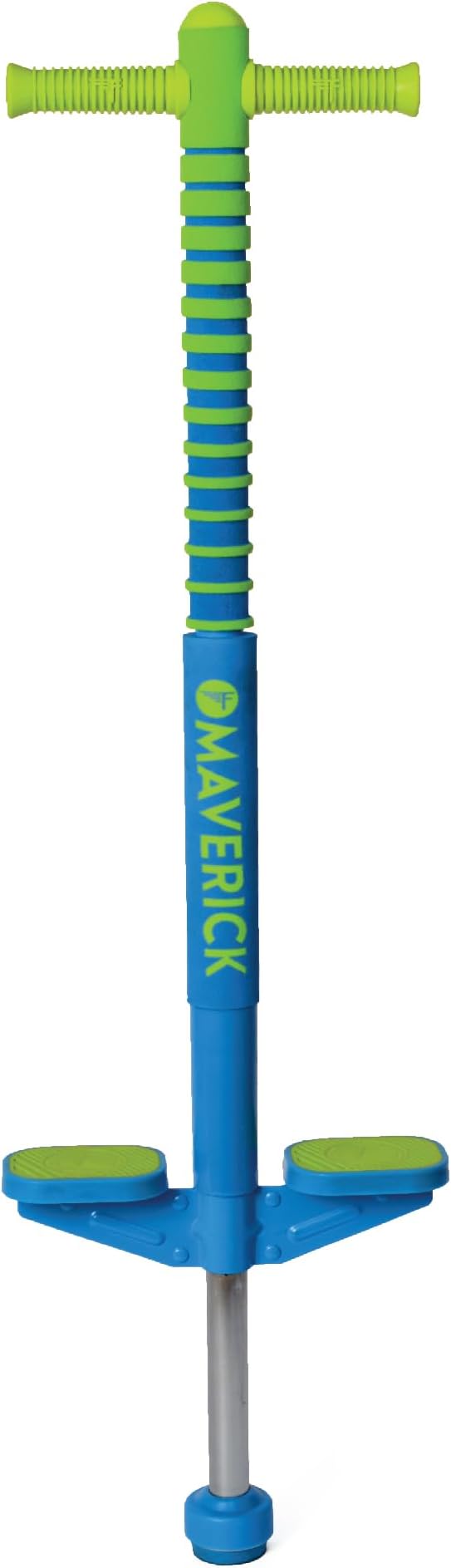 Flybar Maverick 2.0 Foam Pogo Stick for Kids Ages 5 and Up, 40 to 80 Pounds - Outdoor Toy for Boys and Girls With Rubber Grip by The Original Pogo Stick Company (Blue/Green)