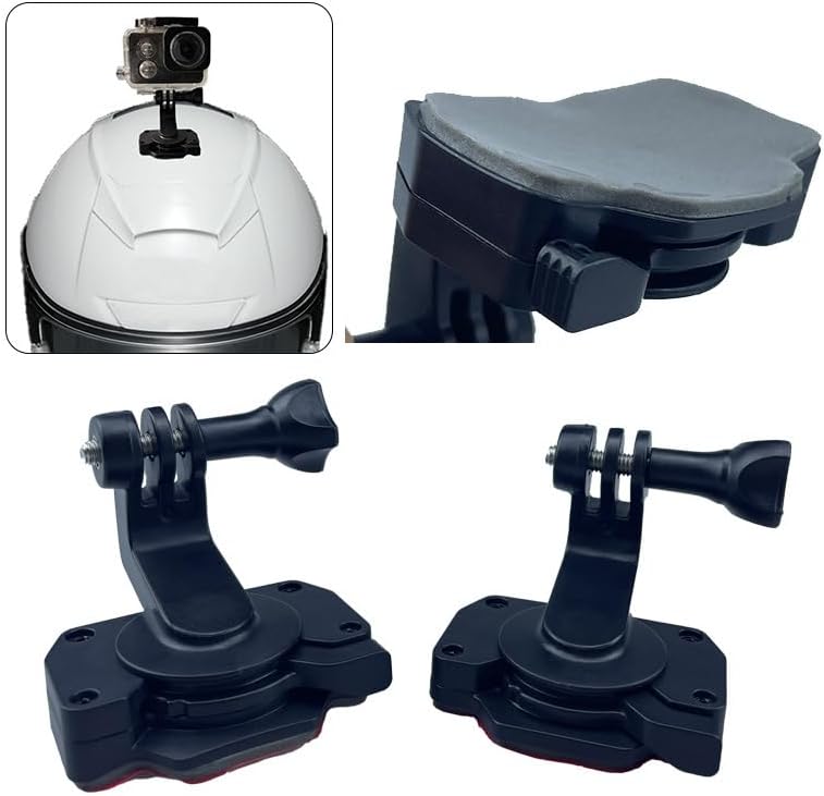 ThtRht 360 Action Camera Helmet Mount Holder Universal Self-Adhesive Sticky Mounts for Gopro Hero DJI Osmo Insta Sjcam