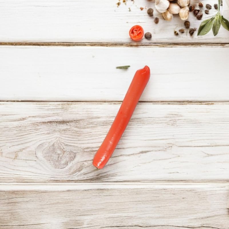 3 6.88In Pcs Realistic Hot Dog Sausage Models Lifelike Fake Food for Kitchen Decor Restaurant Display Party Photography
