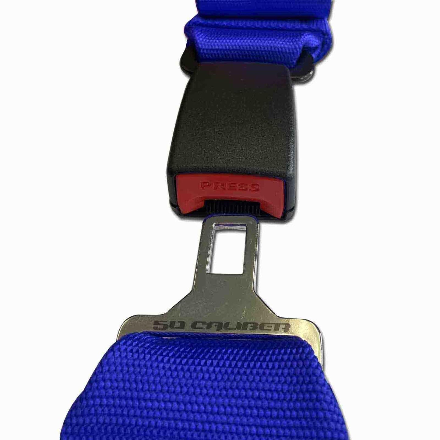 4 point harnesses (2) for bucket seat, push button release, 10 colors to choose from, racing harness 4 point race car UTV RZR (Blue, 3 inch) [6042]