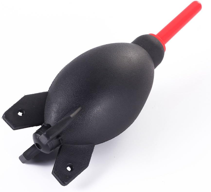 FocusFoto 6.6 Inch PRO Rubber Rocket Air Blower Duster Cleaner Dust Cleaning for DSLR Camera CCD Lens Keyboard Red