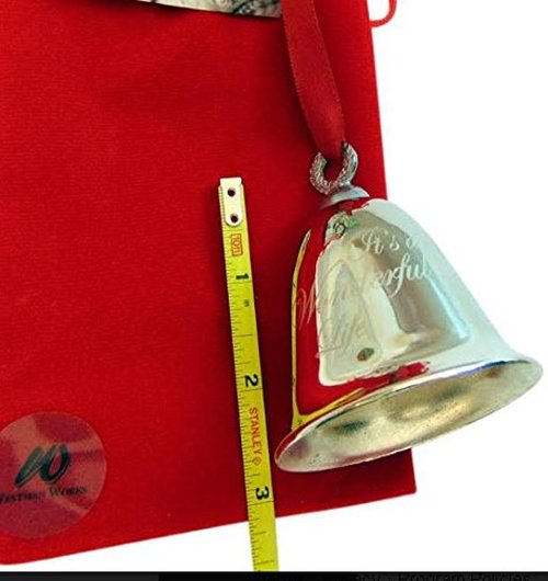 Its a Wonderful Life Bell Christmas Decoration Souvenir Keepsake Ornament in a Bedford Falls Gift Box