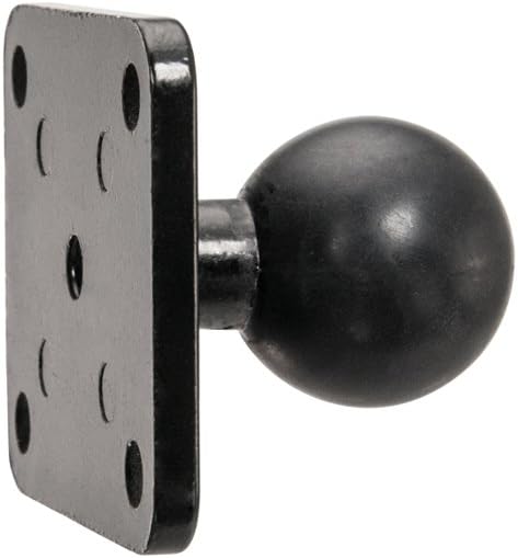 ARKON 4-Hole 25mm (1") 25mm APAMPS38MM Mounts Metal AMPS to Rubber Ball Adapter | Permanent Mount to Flat Surfaces |