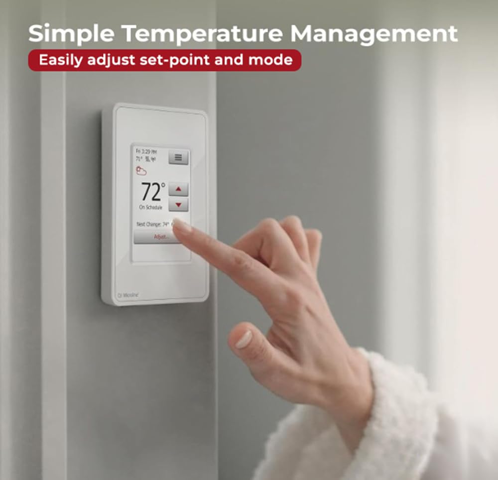 Warming Systems Electric Radiant Floor Heating Thermostat, Touch Screen Programmable Thermostat with GFCI, 120V or 240V, with Intuitive Screen Interface, UDG4-4999, Includes Floor Sensor