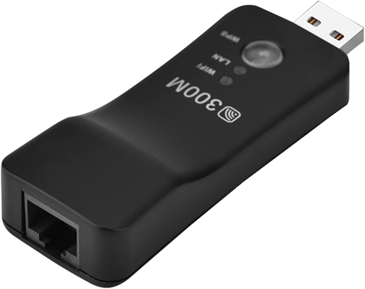Bewinner 300M USB Repeater - Mini USB Repeater Signal Amplifier, Smart TV Network Adapter AP Booster, USB Powered High