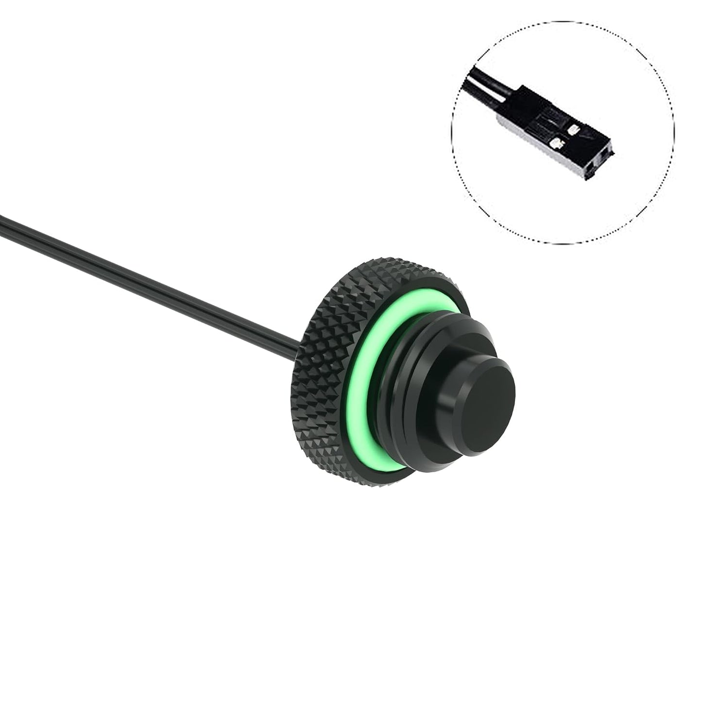 G1/4" 10K Barrow Temperature Sensor Stop Fitting, Black