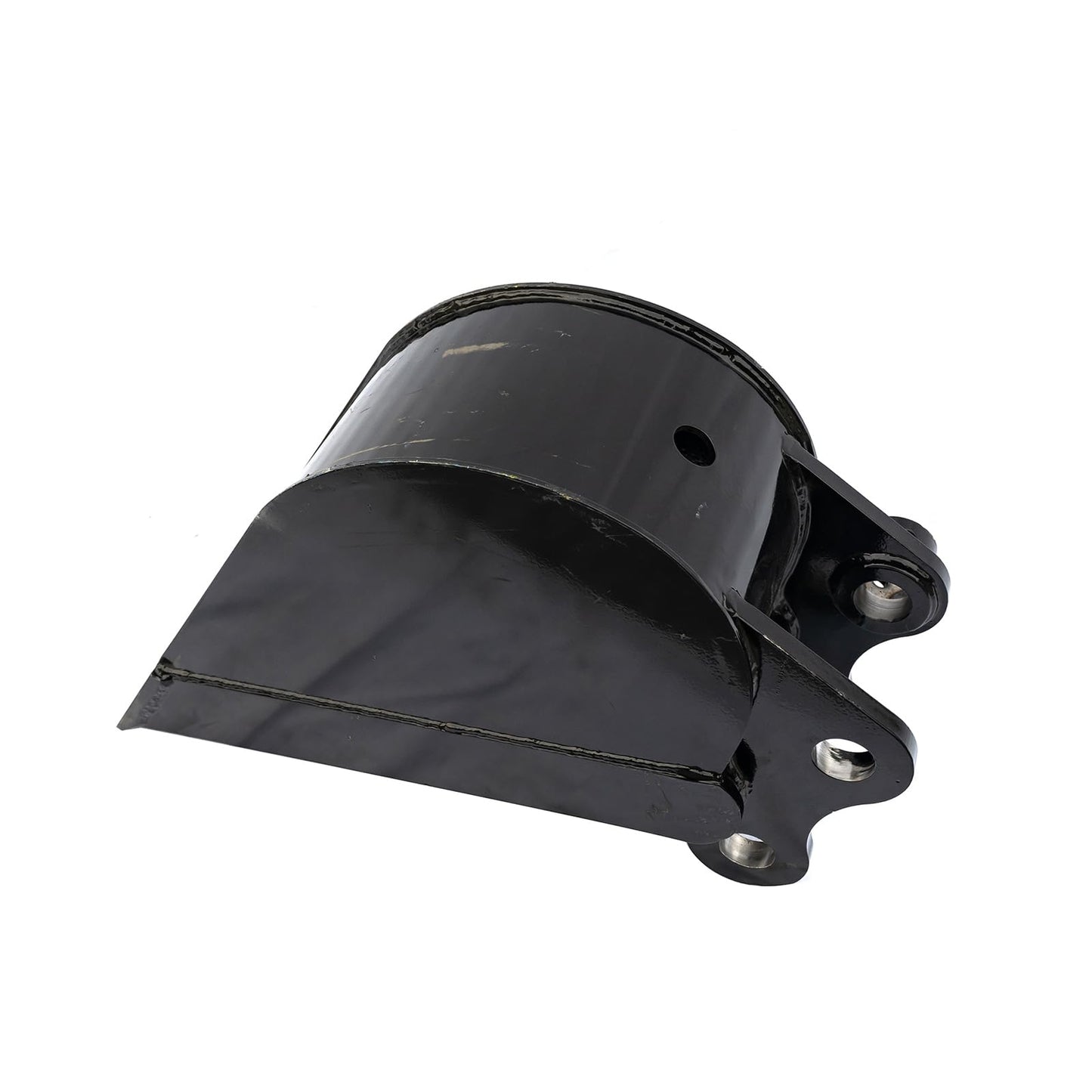 No Teeth Mini Excavator Bucket, Flat Tooth Backhoe Attachment, Small Digger Buckets, for Excavators, Span: 90MM/3.54in, Hole Diameter: 25MM/0.98in, Center Wheelbase: 90MM/3.54in (20cm/7.87in)