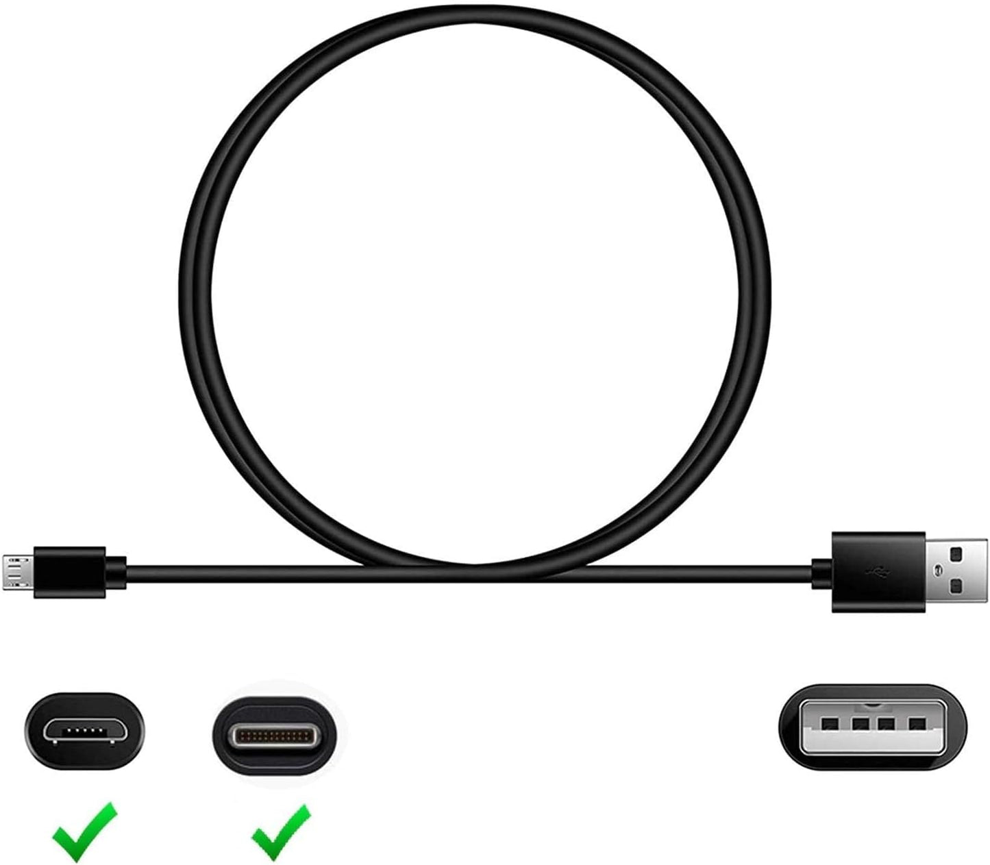 UPBRIGHT 5V 0.5A SRS-XB01 SRS-XB12 01 12 SRSXB01 SRSXB12 USB-C + Mirco USB DC Charging Cable Thru Port Charger Power