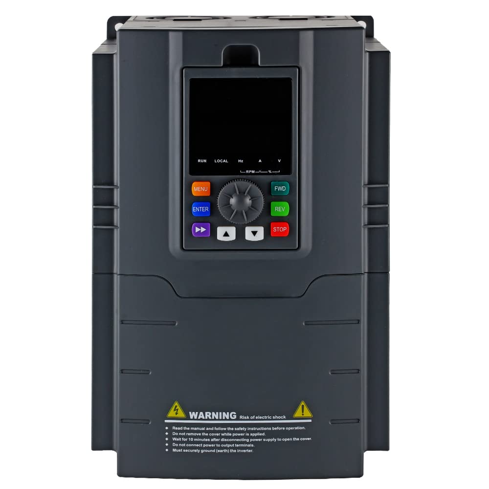 ATO 10HP VFD Single Phase Input & Output VFD, 7.5kW Single Phase VFD Drive Variable Frequency Drive 220V 10HP Single Phase to Single Phase VFD for Single Phase Motor (1-Phase Input, 1-Phase Output)