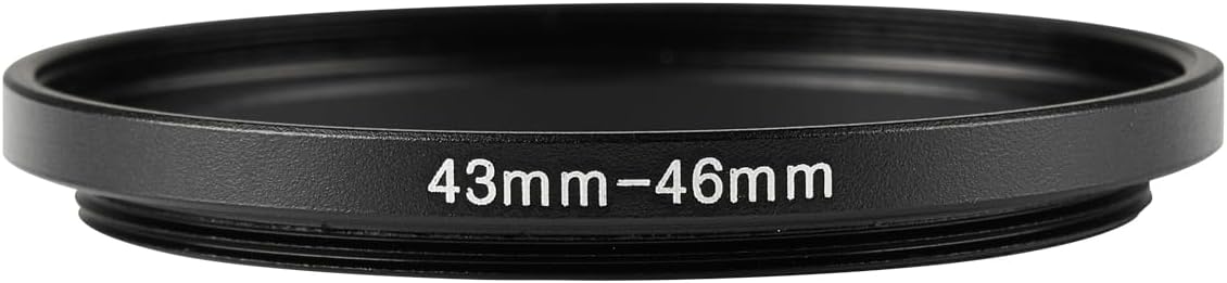JOYTOLIN 43-46mm Metal Step-Up Ring Adapter Compatible with Mirrorless Cameras DSLR Lens, UV CPL ND Filter Thread