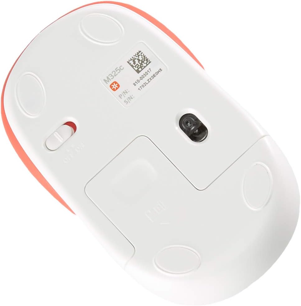 Logitech M325 Wireless Mouse in Vibrant Flamingo Color