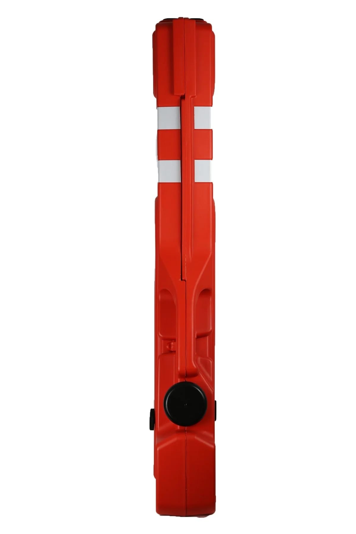 Pittman 6 ft Ultra Portable Lightweight Gate Barricade, 36" High Red and Reflective White Plastic Safety Barrier with Easy Carry Handles and Water Fillable Legs (763657)