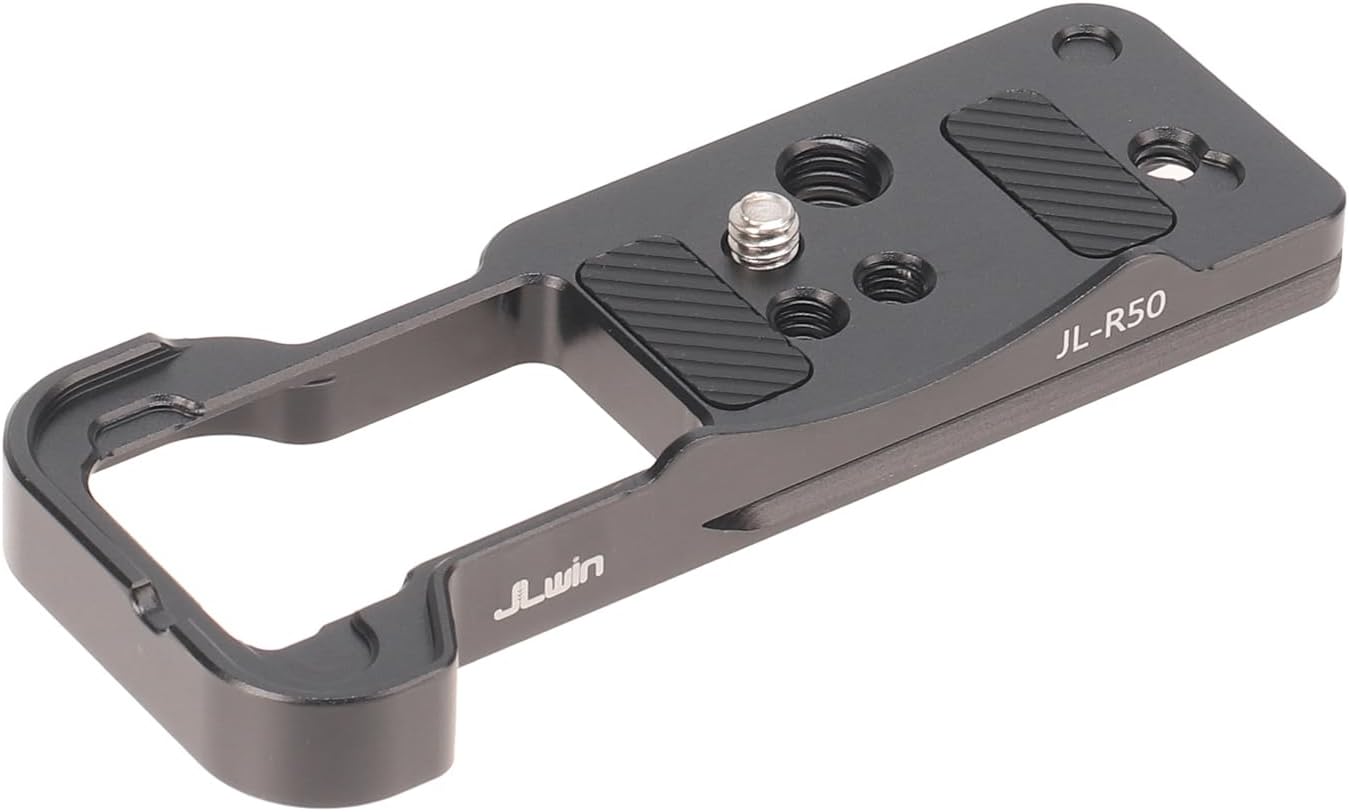 FocusFoto R50 R100 Quick Release Baseplate QR Plate Mount for Canon EOS & Mirrorless Camera, Compatible with Arca-Swiss