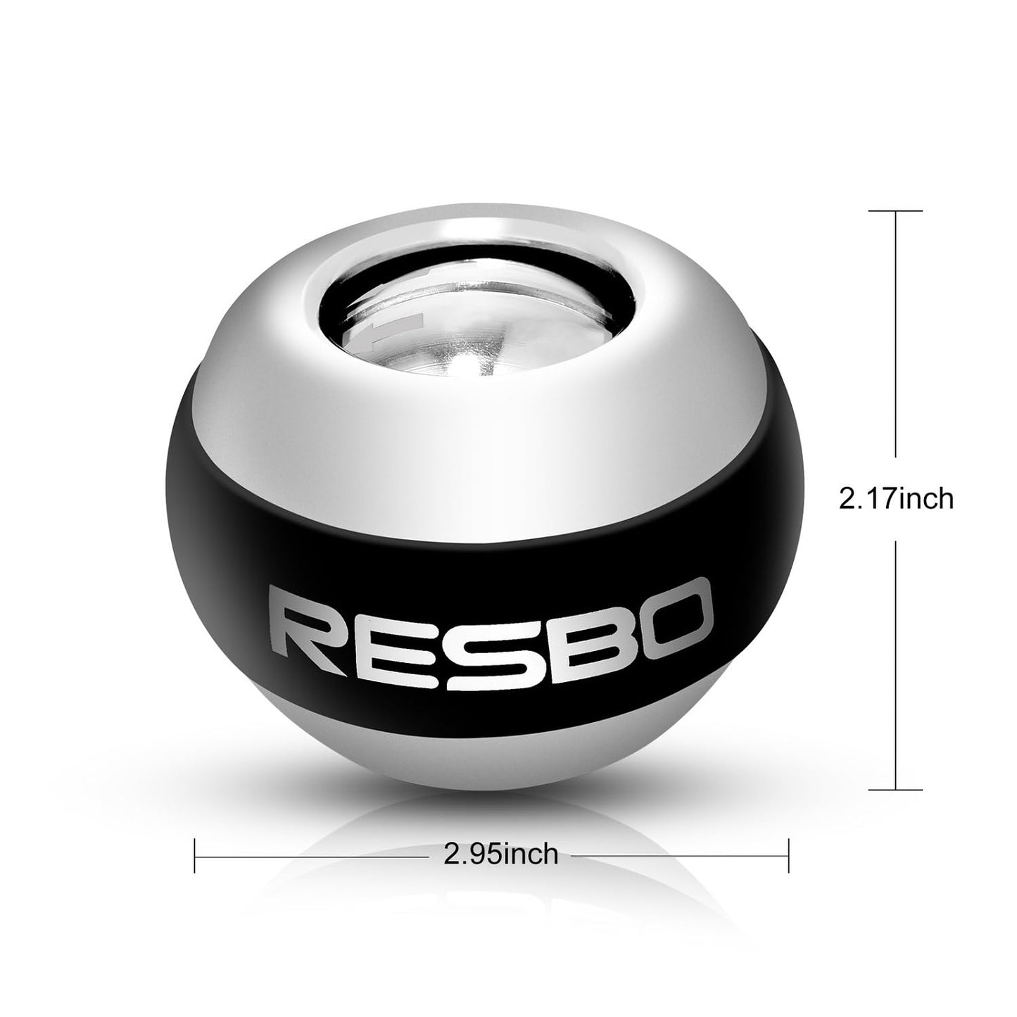 Resbo All Metal Gyro Ball, Auto Start Wrist Ball Hand Strengthener Wrist Exerciser