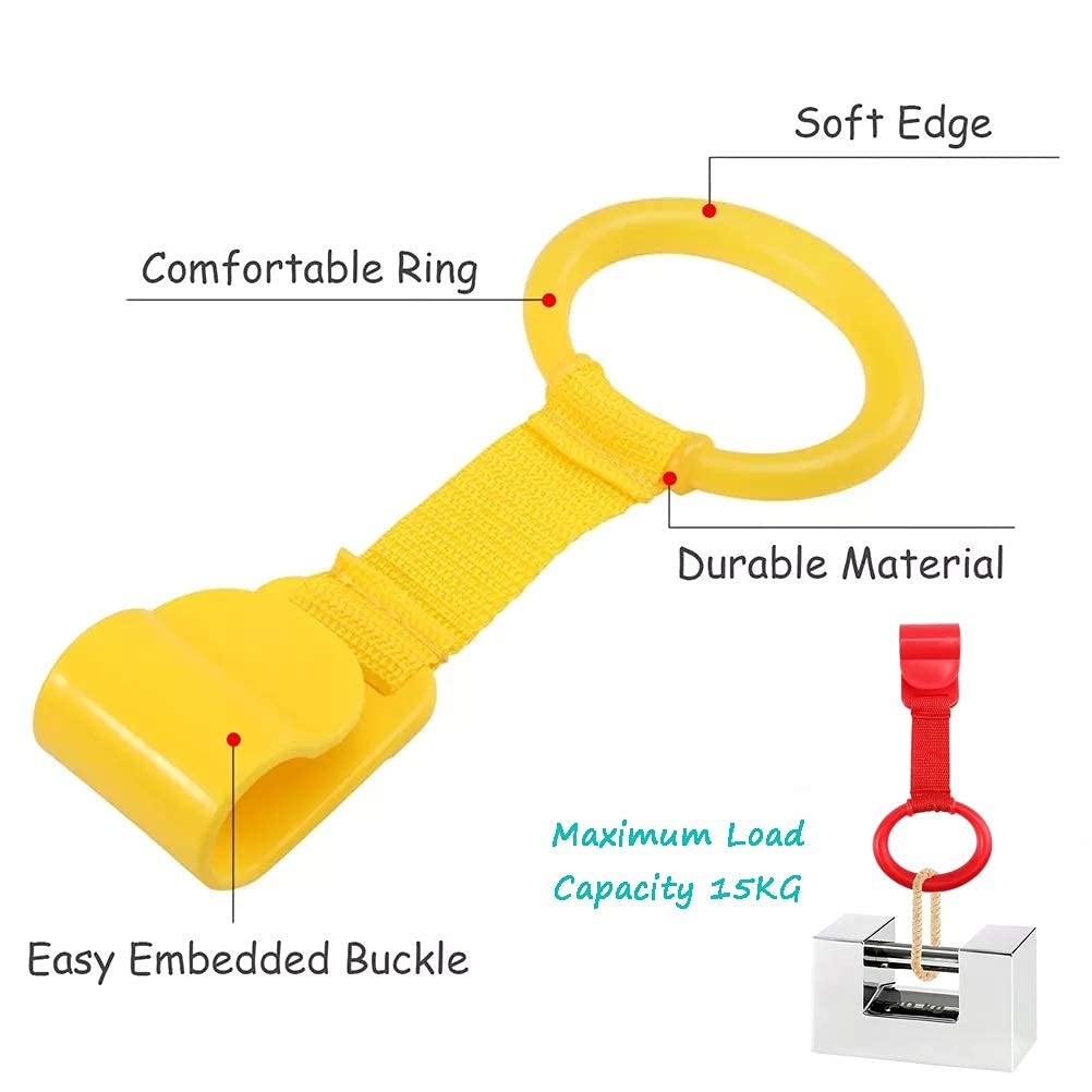 Skiennix Baby Pull-Up Rings - Walking Exercise Assistant for Infants | 4-Piece Set