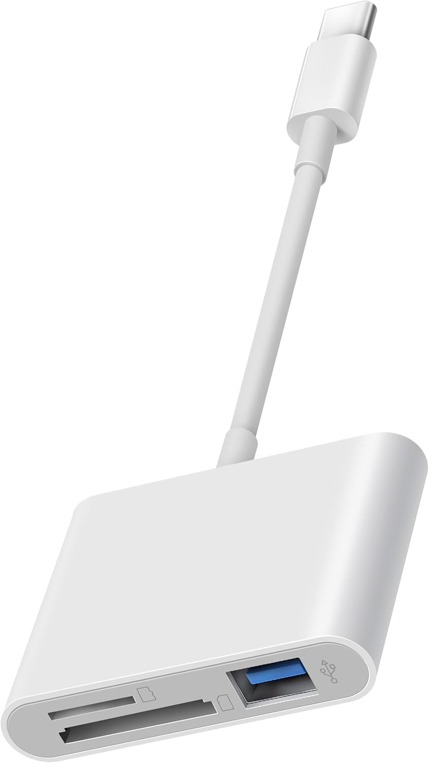 MujuDoler 15 16 3 1 USB C SD Card Reader for iPhone iPad Mac in USB-C Memory Trail Camera Card Adapter with Dual Slots
