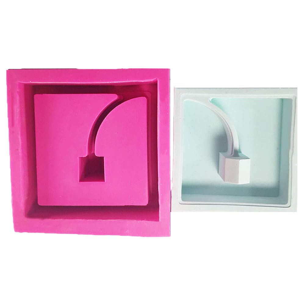 Silicone Molds for Concrete Flower Pots,Square Geometric Silicone Planter Molds Succulent Plant Flowerpot Molds Cement Clay Molds DIY Handcraft Decoration Tool