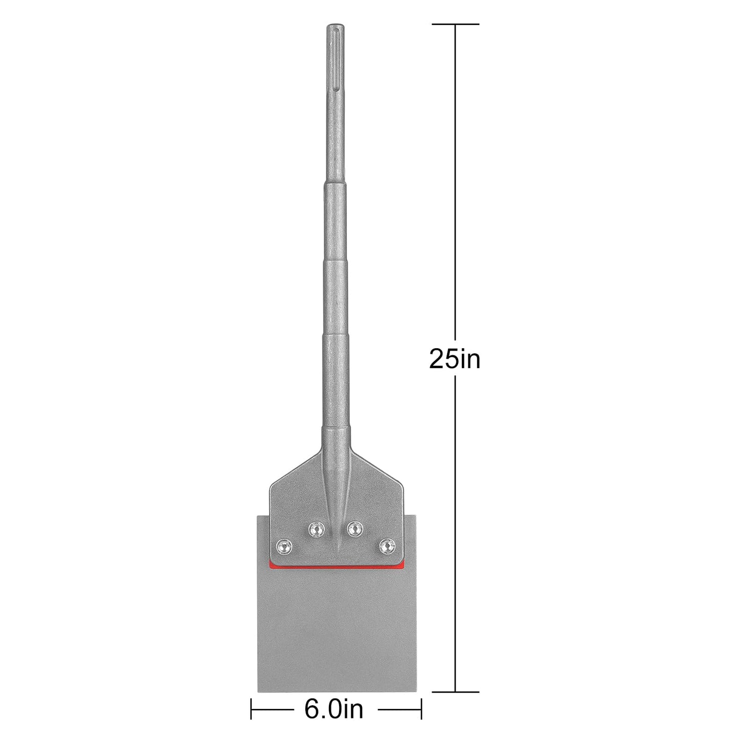 SDS Max Floor Scraper with Replaceable Blade, Firecore 6 Inch Thinset Removal Chisel Bits, Rock Chisel Set 3PCS Masonry Chisel with Hand Guard Point Flat Cold Chisel for Concrete Stone Brick Tile