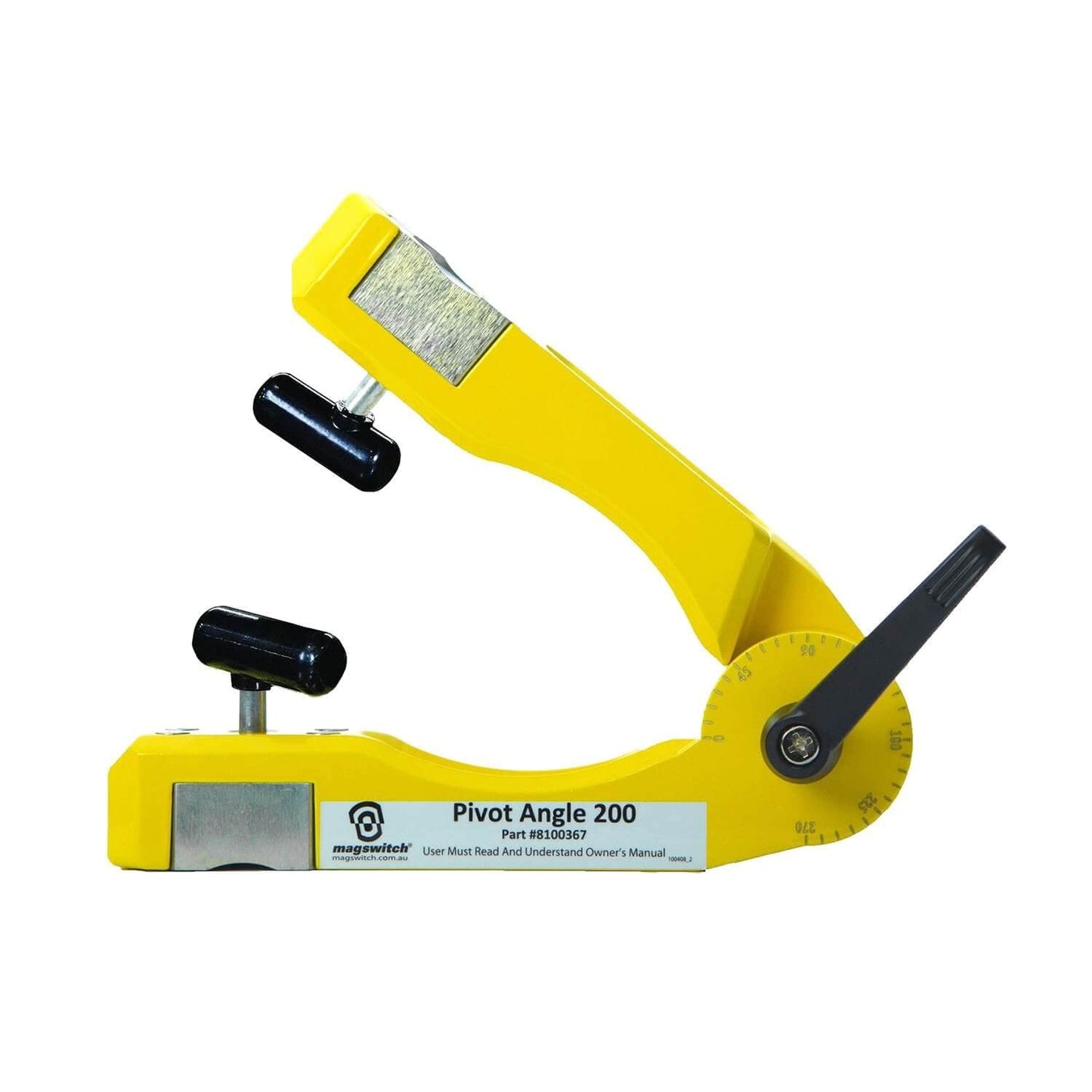 Magswitch Pivot Angle 200 Adjustable Welding Magnet - for Metal Fabrication Welding Accessories and Tools, with Multi Angle Magnet Holder Clamp On/Off Capabilities, 200 lb Holding Force