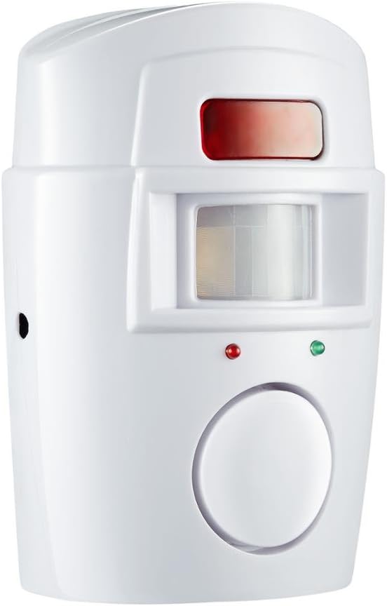 Mengshen 2 H88 Infrared Motion Sensor Alarm - Burglar Alarm with Remote Controls, Suitable for Home/Garages/Shops