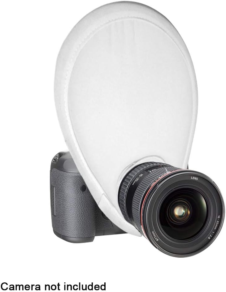 MOOSUNGEEK Camera Flash Diffuser,Eliminate Harsh Light and Shadow,Foldable with Storage Bag Easy Install Flash Diffuser