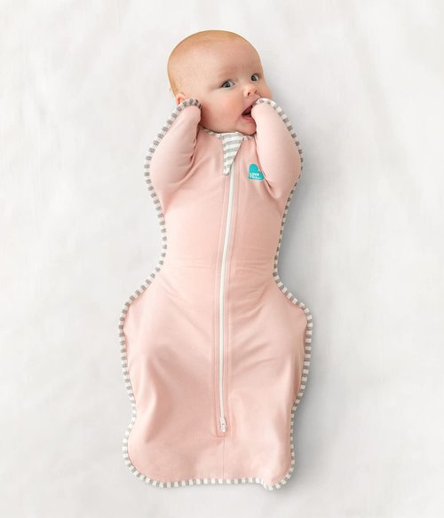 Love To Dream Swaddle UP Sleep Sack - Self-Soothing Design for Better Sleep | 1.0 TOG, Small (8-13 lbs), Dusty Pink