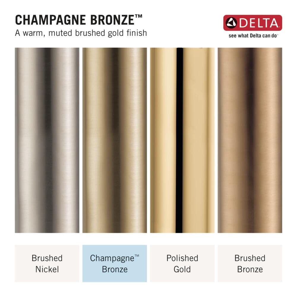 DELTA FAUCET 52175-CZ-PR Universal Showering Components Showerhead, Lumicoat Champagne Bronze