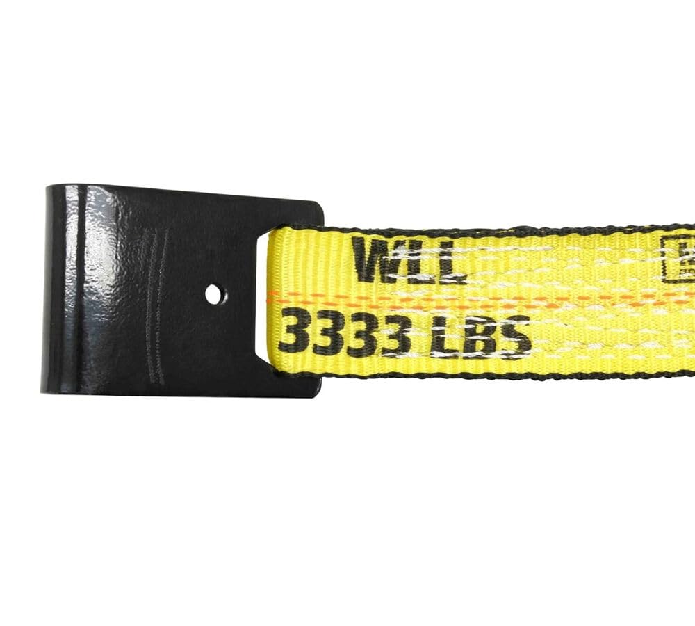 Mytee Products (10 Pack) 2 inch x 27' Heavy Duty Tie-Down Ratchet Straps w/Flat Hook - 10,000 lbs Breaking Strength - Wide Handle Flat Hook Ratchet Straps for Cargo, Flatbed Trailers, Pickup Trucks
