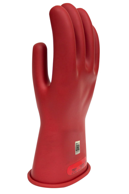 Enespro Class 0 Red Rubber Voltage Insulating Gloves, Max. Use Voltage 1000V AC/1500V DC, GC0R10