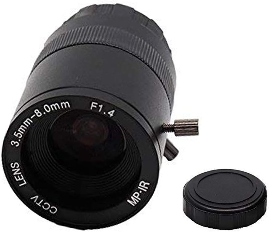 Dahszhi 3.5-8.0mm F1.4 1/3" 1:1.4 CCTV Lens CS Mount Manual Focus Zoom Focal IR for Security IP Camera