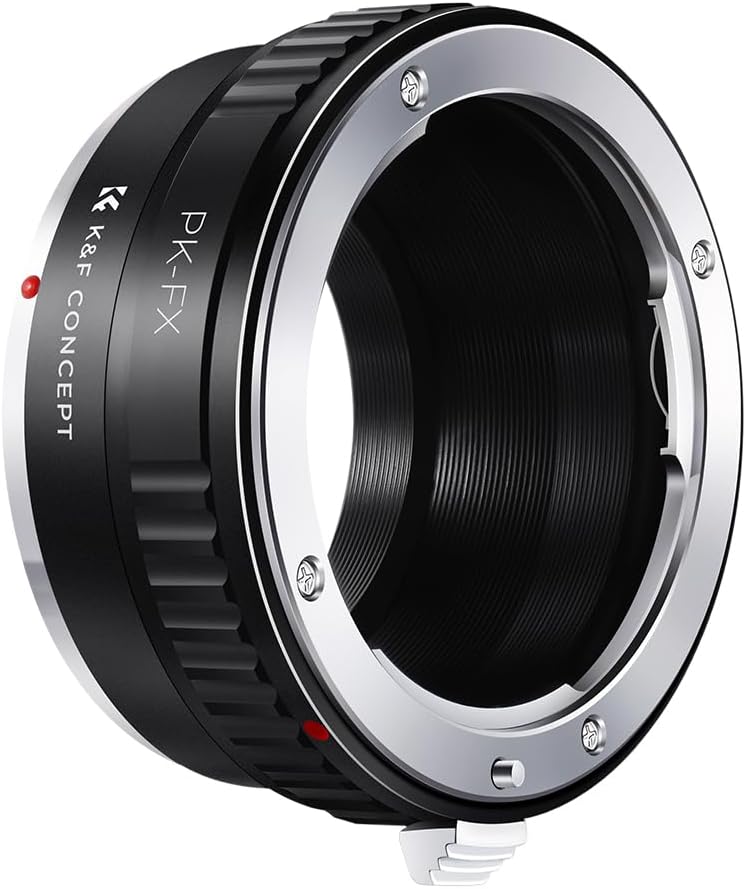 K&F CONCEPT X-Pro1 X-E1 X-M1 Lens Mount Adapter Pentax PK Lens to Fuji FX Mount Camera Adapter Fits