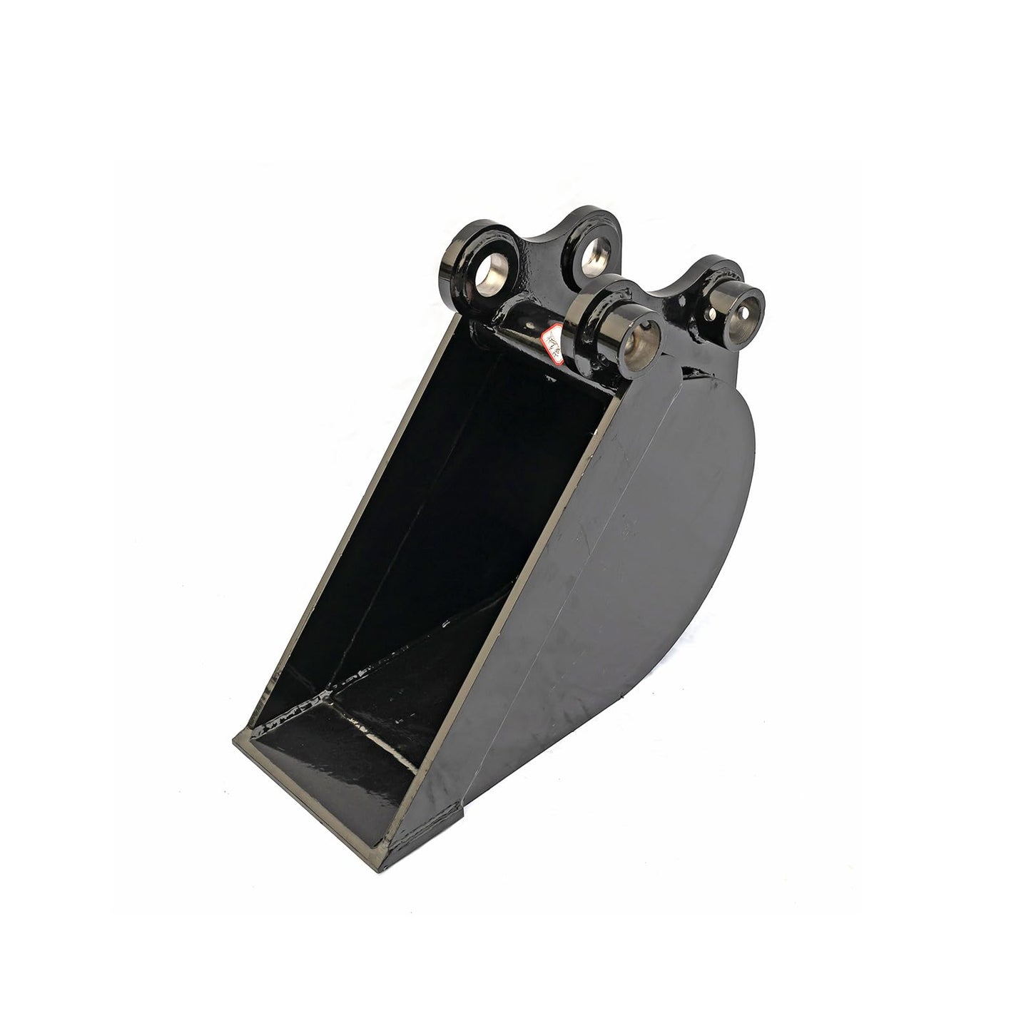 No Teeth Mini Excavator Bucket, Flat Tooth Backhoe Attachment, Small Digger Buckets, for Excavators, Span: 90MM/3.54in, Hole Diameter: 25MM/0.98in, Center Wheelbase: 90MM/3.54in (20cm/7.87in)