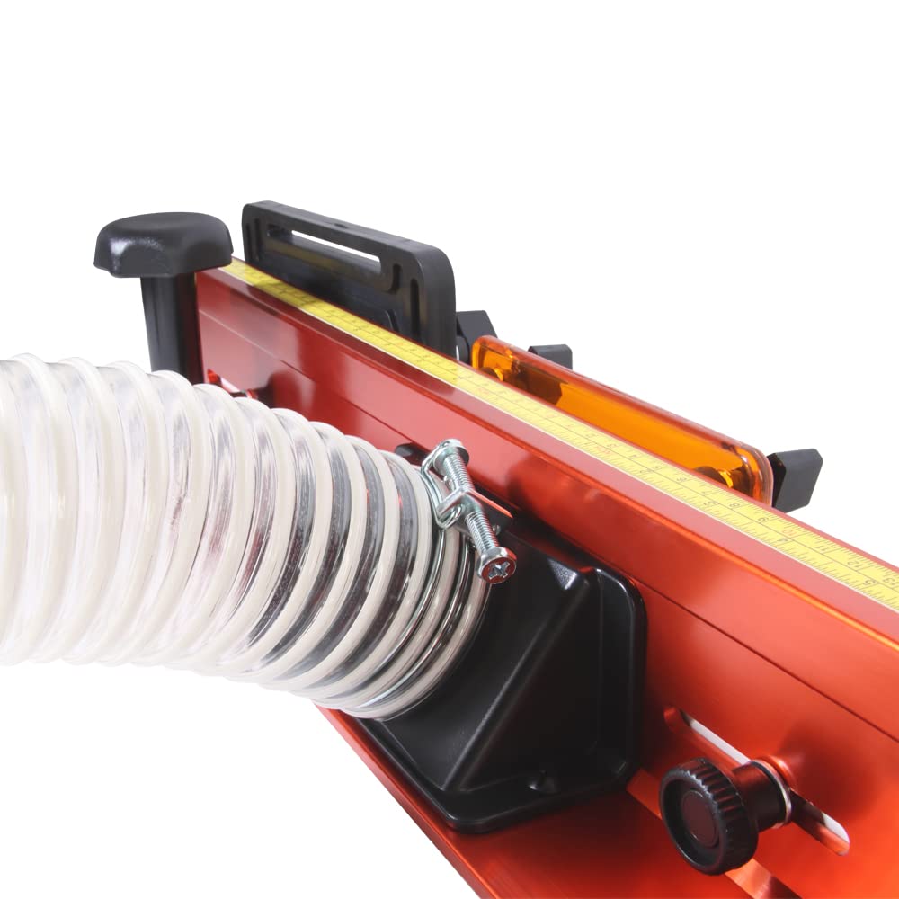 O'SKOOL 32 Inches Long Router Table Fence System with Feather Board, Bit Guard, Adjustable Stop and Dust Port
