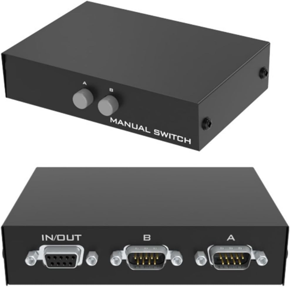 suckoo DB9 RS232 2 1 1 2 Interchange1 2 Serial Pin Switcher Sharer Splitter in Out in Out Bi Directional Host at a time