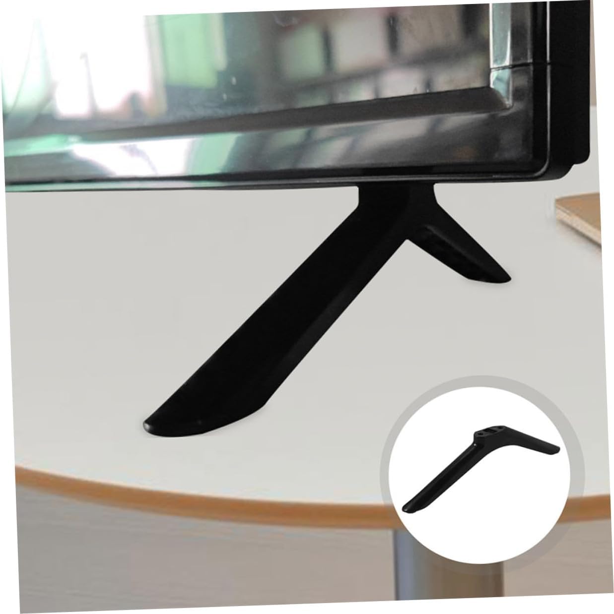 SEWACC 55-inch Universal Tv Stand Legs with Mounting Screws for LCD LED Tvs, Heavy Duty Plastic Tabletop Pedestal Base