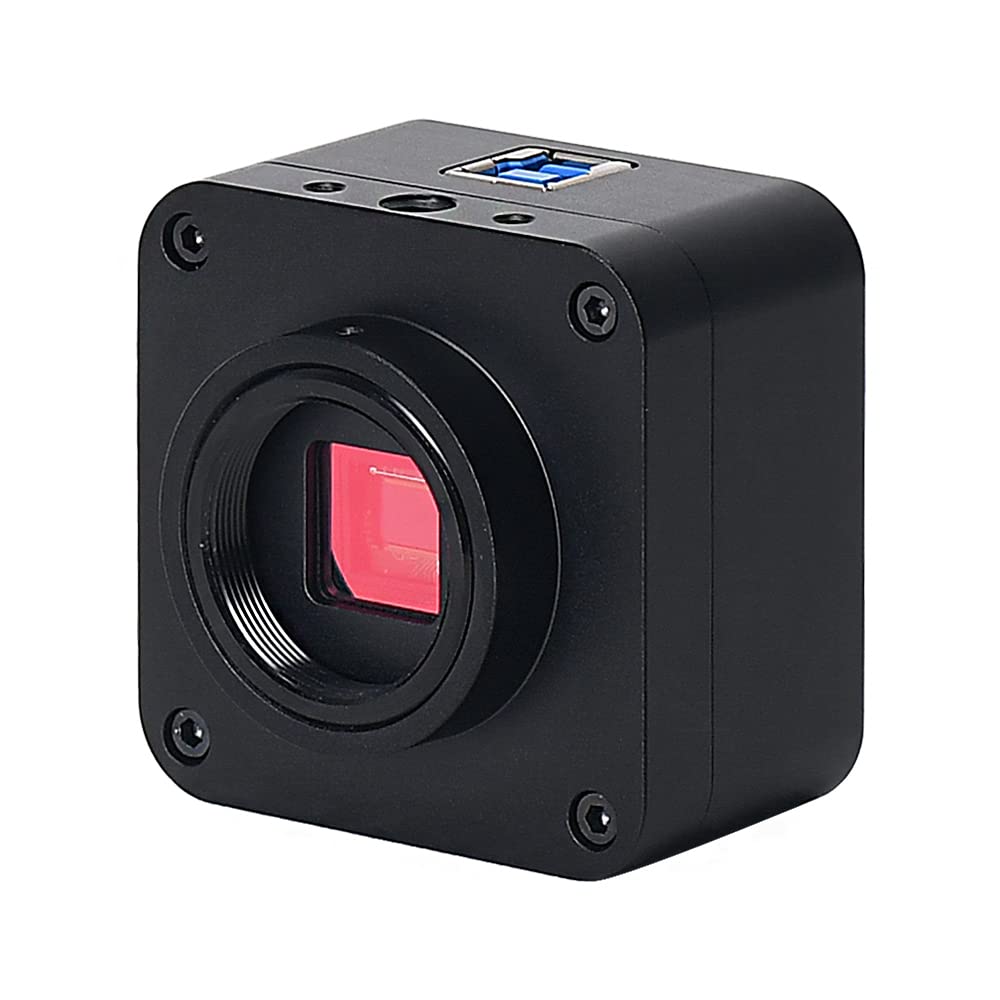 HAYEAR 8MP 4K USB Digital Camera 1/1.8 inch Sensor Microscope Camera, UHD 3840x2160 USB Camera for Windows Web Cam OTG Supported for Education Lab PCB Inspection