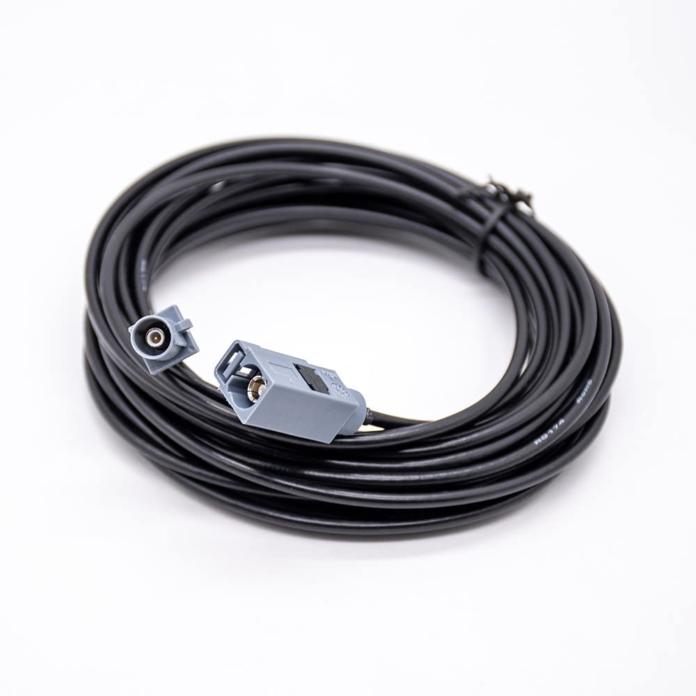 RG174 6m Fakra G Code Brown Pigtail Male to Female Coaxial Cable Car Telematics Antenna Extension Cable
