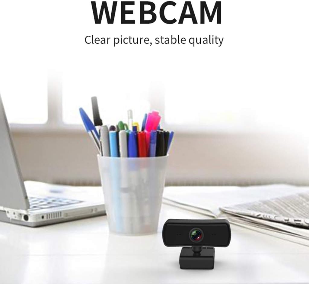 BaoFufc 2040x1080P 2K Webcam with Microphone for Desktop Laptop Computer Meeting Streaming Camera USB Cover