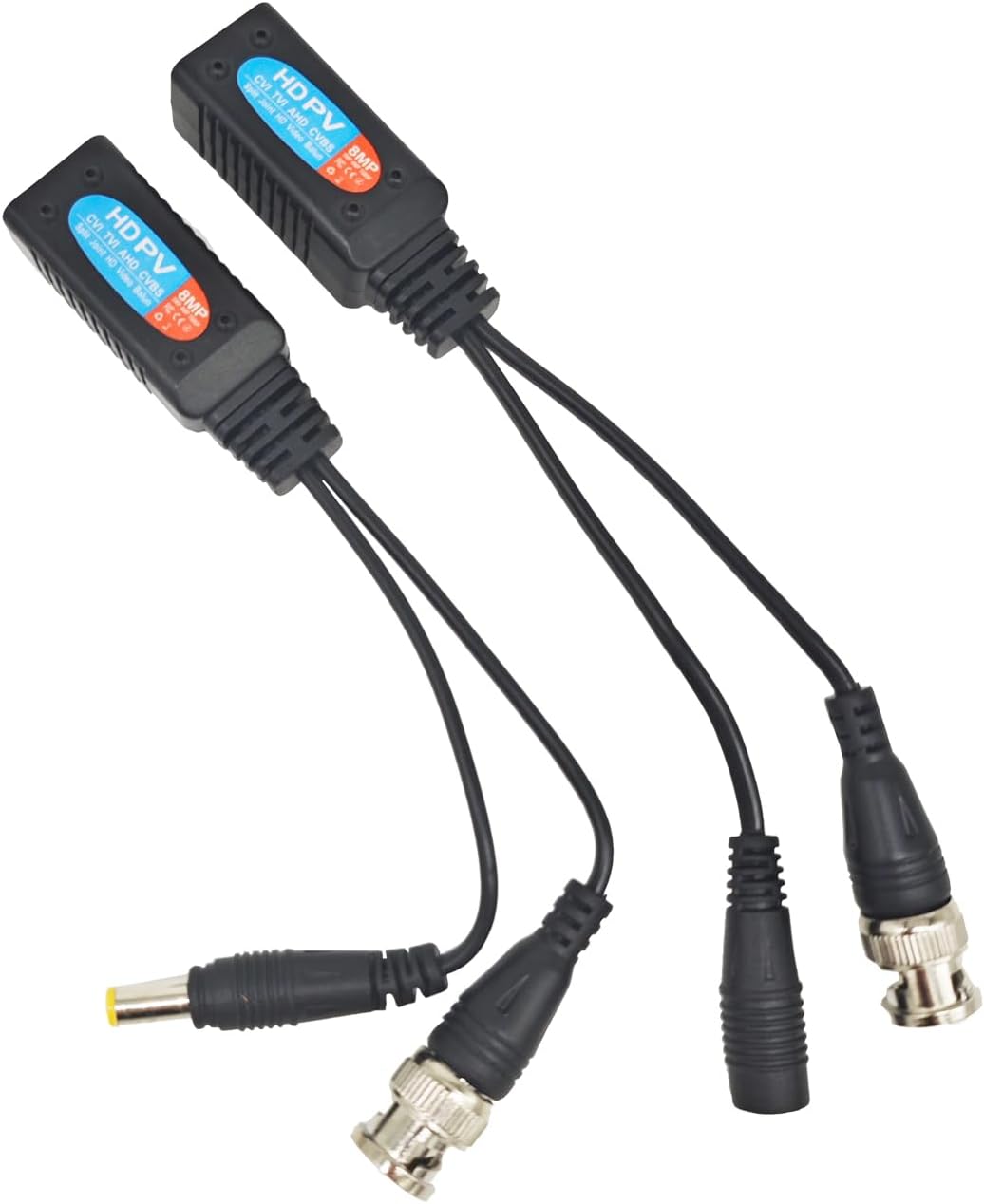 Douzime 4 RJ45 8MP RJ45 Pairs Passive Video Balun Transmitter HD-CVI/TVI/AHD/CVBS Connector BNC to Network Transceiver