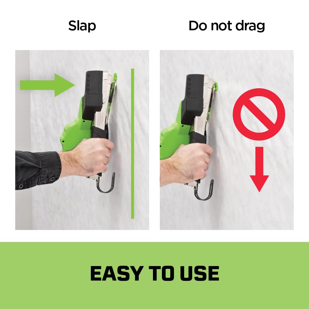 STINGER CH38A Autofeed Cap Staple Hammer Tacker with StaplePac Include. Use for Roofing Underlayment, Housewrap, and Insulation
