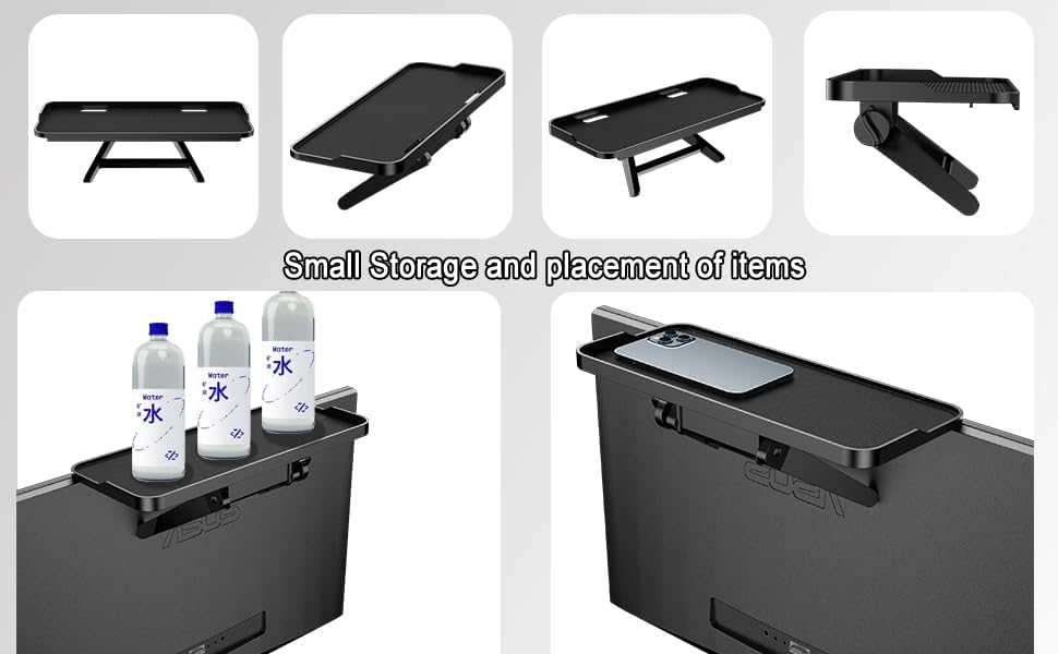 Bodur 3 PCS Top TV Monitor Shelf - Multifunctional Headboard Cable Box Holder , Ideal for Behind Computer, DVD Player