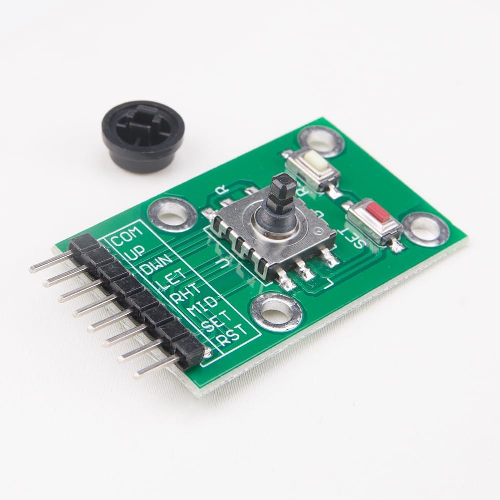 KOOBOOK 2Pcs 5-Channel 5D Five Direction Navigation Button Module Rocker Joystick Independent Keyboard for Arduino MCU