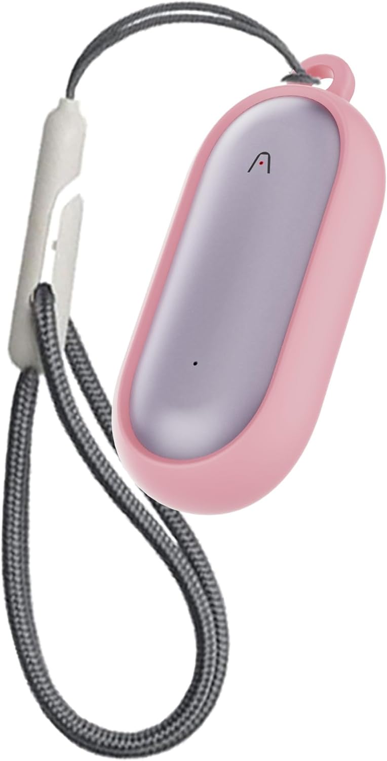 Tedubax Silicone Case PLAUD NotePin AI/NotePin S Voice Recorder Accessories with Lanyard - Pink