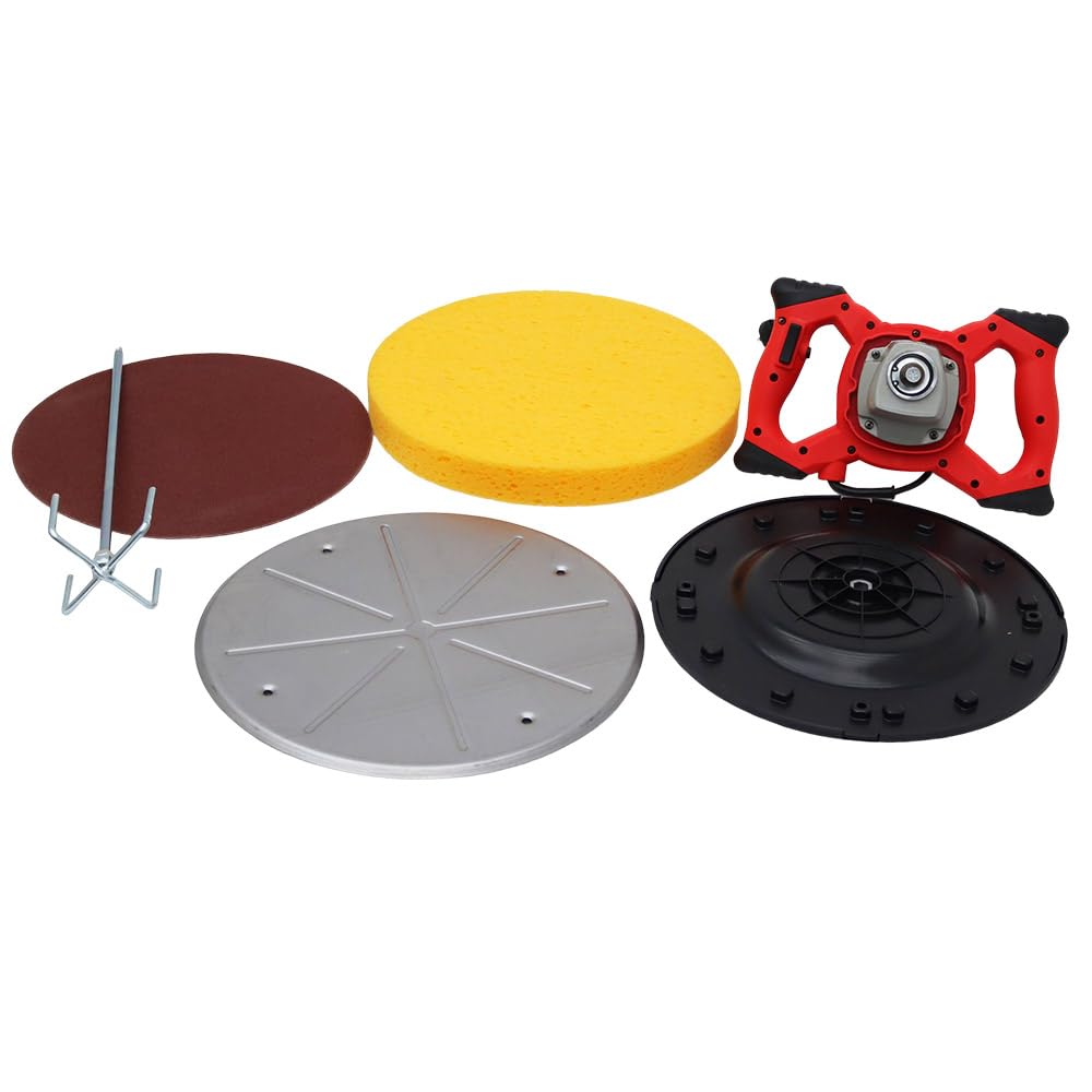 PreAsion 220V Wall Smoothing Polishing Machine 3800W Electric Concrete Cement Mortar Trowel Hand-Held Putty Cement Mortar Trowel Plaster Smoothing Tool