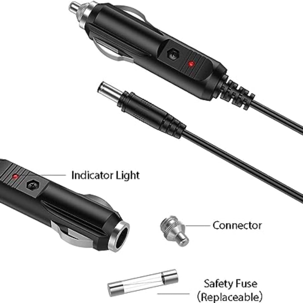 Marg C320 C310 C330 C340 Compatible Replacement Car Adapter for GPS Garmin StreetPilot Power Adapter Charger Wire Power