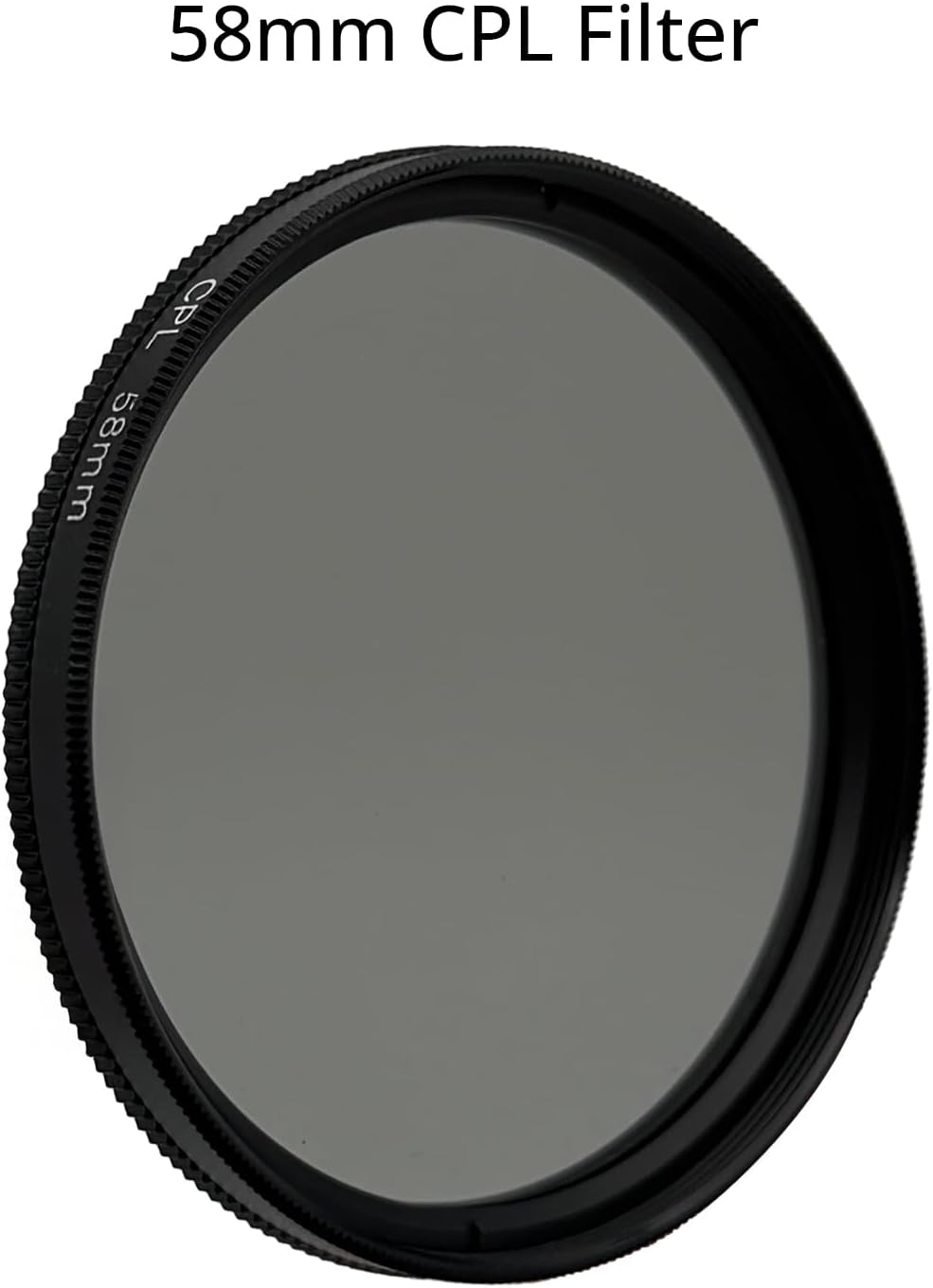 ANQUORA 58mm (2 APC-25 2 Lens Filter CPL + UV Filter Kit Pieces), Compatible with Lens Filter Phone Case, Includes