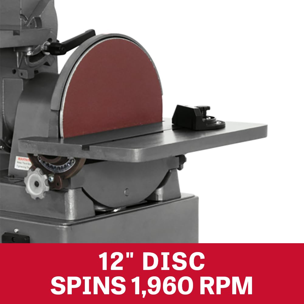JET 6" x 48" Belt & 12" Disc Sander, 1-1/2 HP, 230/460V 3Ph (J-4202A)