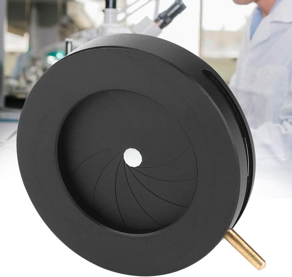 YBW Microscope(SK23) Microscope Lens Adapters, Iris Diaphragm Microscope Iris Adapter Aperture Adjustable Lens Optical