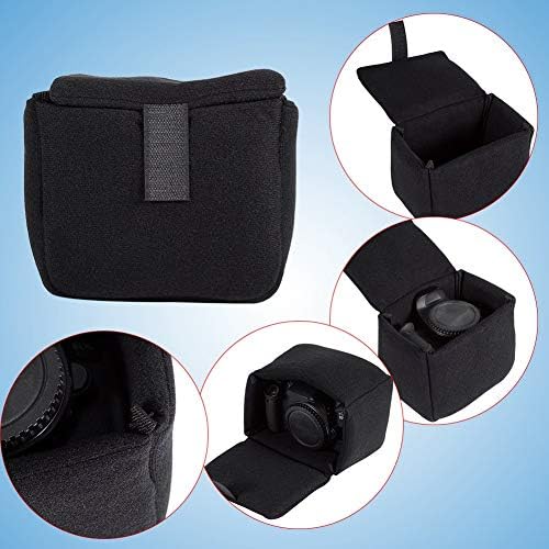Tbest Travel Padded Camera,Small Mirrorless Camera Insert DLSR Camera Bag Insert Padded Shockproof Foldable Camera