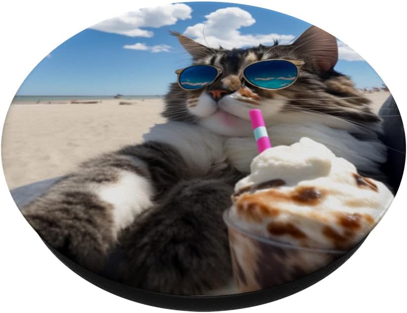Cat Accessories for Cat Lovers Funny Cat Design for Cat Lovers PopSockets Adhesive PopGrip